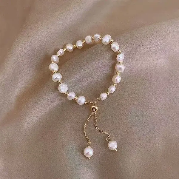 Acrylic Pearl Beads Slider Bracelets