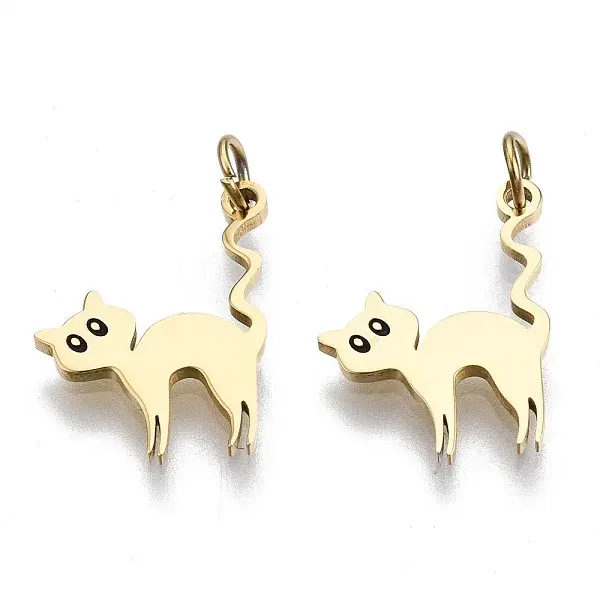 316 Surgical Stainless Steel Enamel Charms