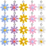 50Pcs 5 Colors Opaque Resin Pendants