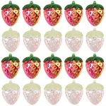 30Pcs 2 Colors Electroplate Opaque Acrylic Pendants