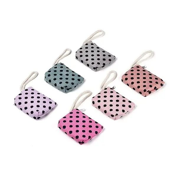 Big Polka Dot Corduroy Clutch Bags