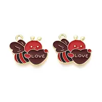 Valentine's Day Alloy Enamel Pendants