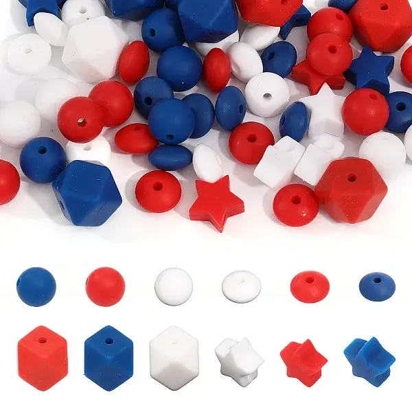 12 style Food Grade Eco-Friendly Silicone Beads