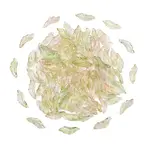 100Pcs Baking Painted Transparent Glass Pendants