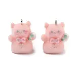 Flocking Opaque Resin Pendants