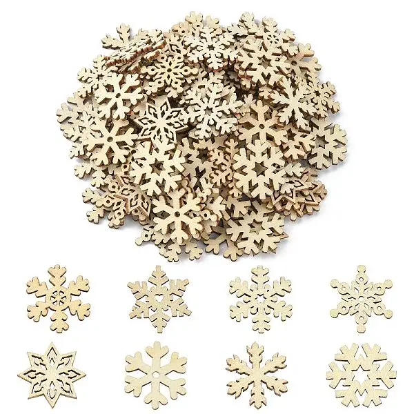 100Pcs Unfinished Wood Cabochons