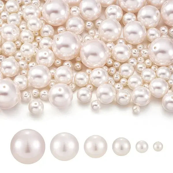 170Pcs Glass Pearl Beads