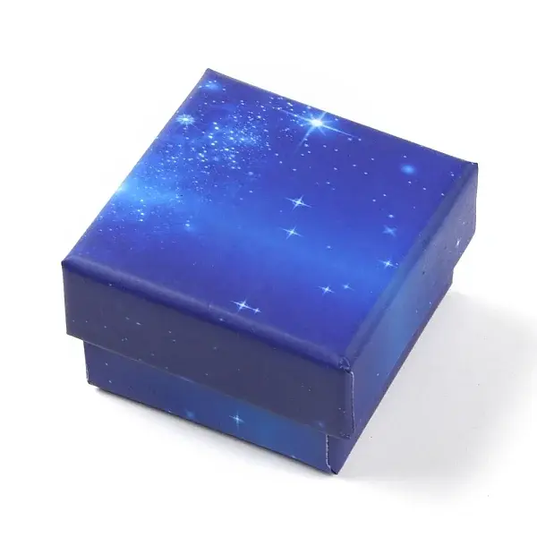 Starry Sky Pattern Cardboard Jewelry Boxes