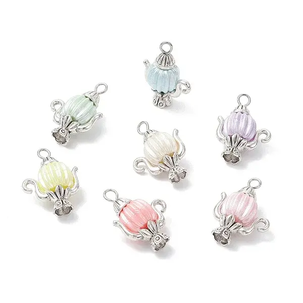 Acrylic & Tibetan Style Alloy Pendants