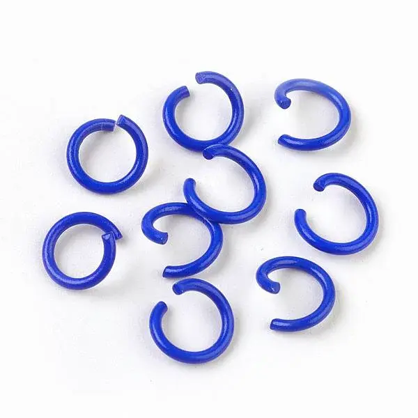 Spray Painted Iron Open Jump Rings