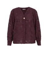 WE Fashion Blúzka  vínovo červená