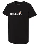 Husky  Tee Birdie K black, 128 Detské bavlnené tričko