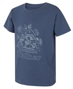 Husky Tee Mushroom K 146, blue Dětské bavlněné triko