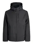 JACK & JONES Prechodná bunda 'Adam'  čierna melírovaná