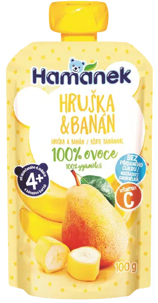 HAMÁNEK kapsička Hruška a banán 100 g