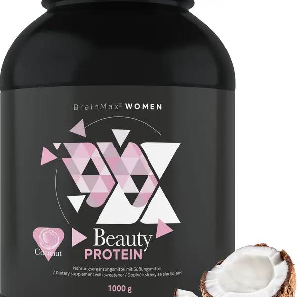 BRAINMAX Protein pro ženy s kolagenem, keratinem a vitamíny kokos 1000 g