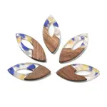 Resin and Walnut Pendants