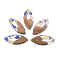 Resin and Walnut Pendants