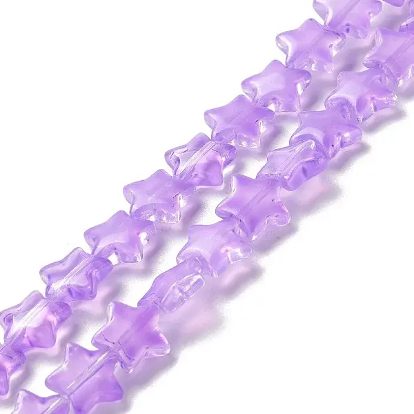 Transparent Glass Beads Strand