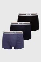 Boxerky BOSS Trunk 3P Revive 3-pack pánské, černá barva, 50492200