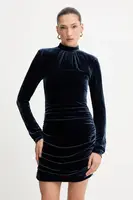 Šaty s příměsí hedvábí Rotate