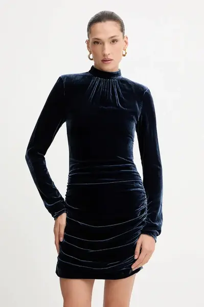 Šaty s příměsí hedvábí Rotate