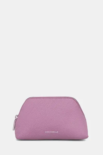 Kožená kosmetická taška Coccinelle černá barva, E5.TMF.25.02.01