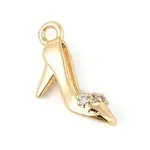 Brass Micro Pave Clear Cubic Zirconia Pendants