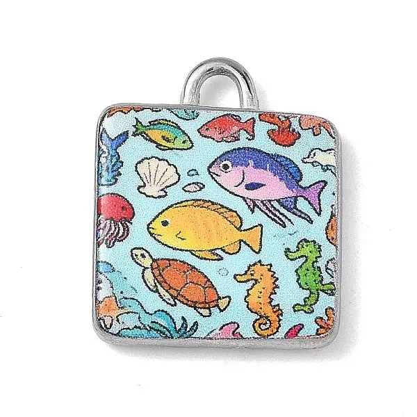 Printed 304 Stainless Steel Pendants