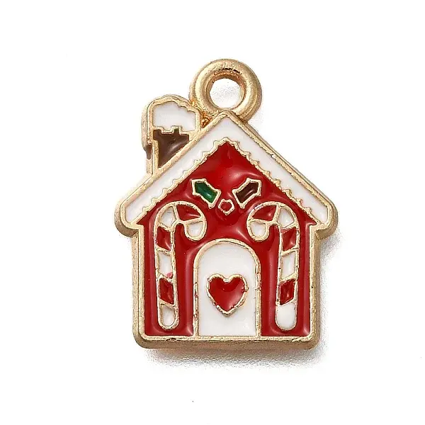 Christmas Theme Alloy Enamel Pendants