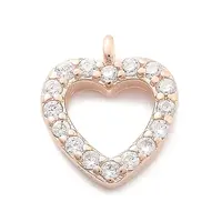 925 Sterling Silver Micro Pave Clear Cubic Zirconia Charms