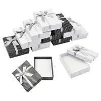 12Pcs 2 Colors Cardboard Paper Jewelry Set Boxes