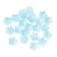 Dyed & Heated Glass Bead Caps