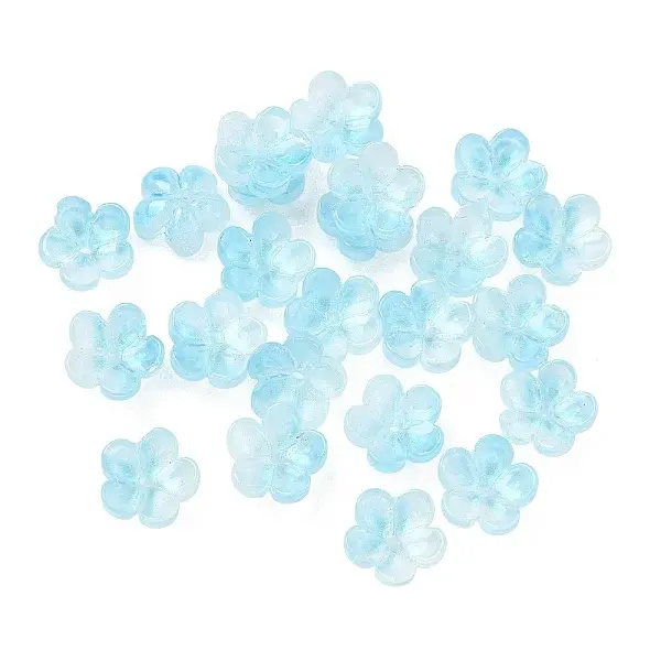 Dyed & Heated Glass Bead Caps