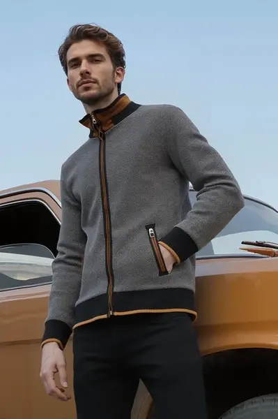 Pánska mikina Dewberry s bodkovaným vzorom