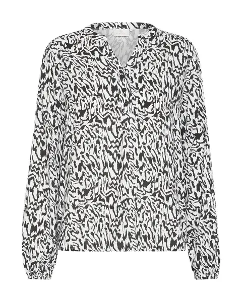 Kaffe Blúzka 'KA Mathilde'  čierna / biela