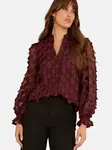 love & roses Blúzka  burgundská