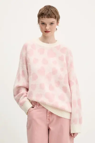 Svetr s příměsí vlny Hugo Blue Sallyna_B