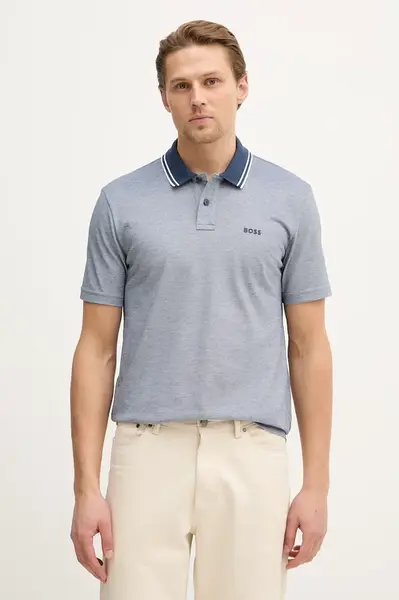 Bavlněné polo tričko BOSS Orange PeoxfordNew