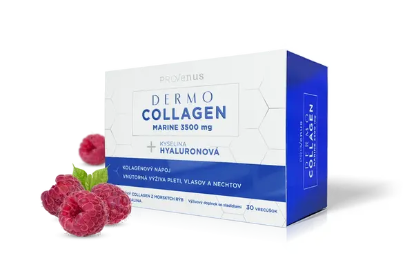 PROVENUS DermoCollagen Marine 3500 mg prášok s malinovou príchuťou 30 sáčků