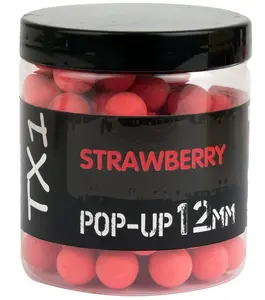 Shimano plovoucí boilie tx1 pop up strawberry fluoro red - 12 mm 50 g