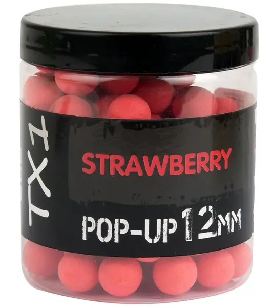 Shimano plovoucí boilie tx1 pop up strawberry fluoro red - 12 mm 50 g