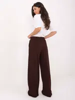 Dámské tepláky v tmavě hnědé barvě