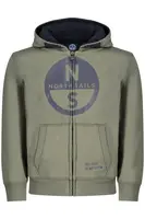 NORTH SAILS CHILDREN&#39;S GREEN ZIP-UP SWEATSHIRT