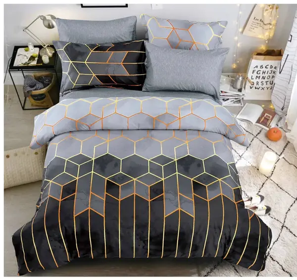 Bavlněné povlečení NOCTRIX šedé Rozměr povlečení: 70 x 90 cm | 140 x 200 cm