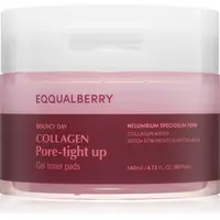 EQQUALBERRY Collagen Pore-Tight Up Gel Toner Pads tonizační polštářky pro stažení pórů 60 ks