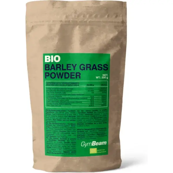 GymBeam BIO ZELENÝ JEČMEN - 200 G Superpotravina, , velikost 200 G