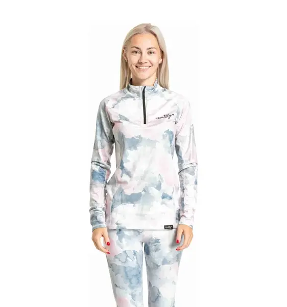 Dámské termo triko meatfly esme bílá/růžová m