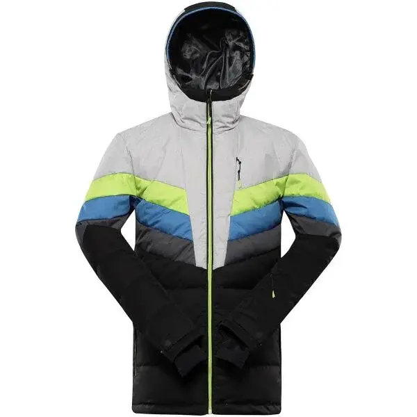 ALPINE PRO FEEDR Pánská lyžařská bunda, černá, velikost