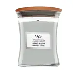Woodwick Lavender & Cedar vonná svíčka 85 g